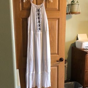 Maurices white maxi dress sleeveless size XL